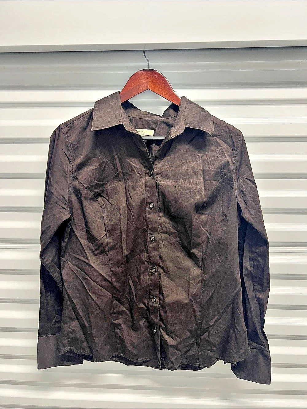 Merona Button Down Shirt in chocolate brown Size Large